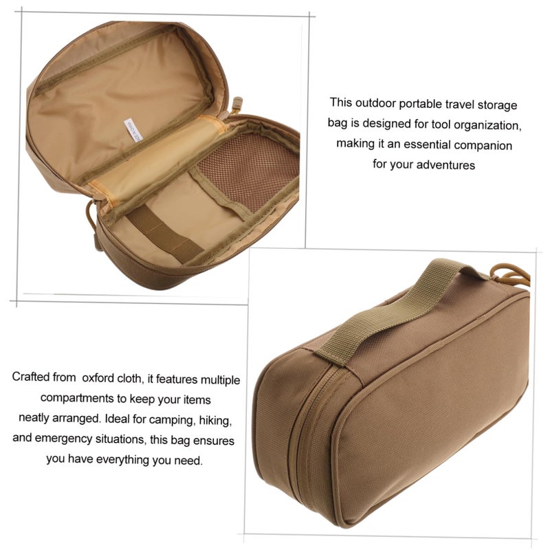 Waterproof Oxford Cloth Portable Toiletry Bag For Travel Camping Hiking - Image 4