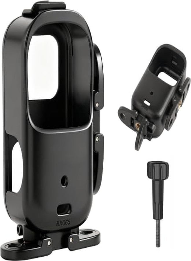 ELFOG Horizontal Vertical Shooting Cage Mount for DJI Osmo Nano, with Dual 1/4 Screw Hole/Adapter Connection, Expansion Adapter Mount Case for DJI Osmo Nano Accessories - Image 1