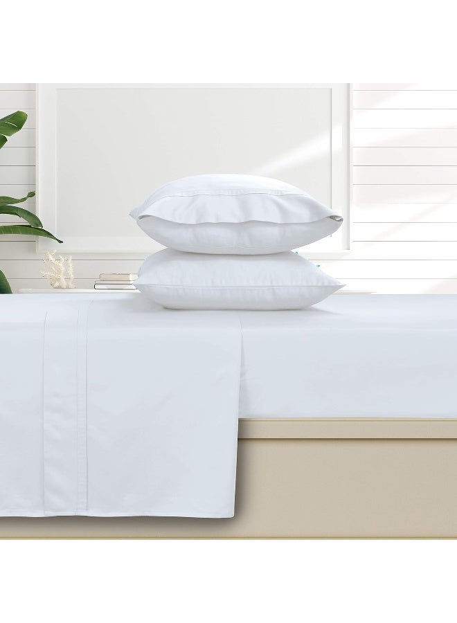 Tribeca Living Tribeca Living 500 Thread Count Egyptian Cotton 6-Piece Deep Pocket Sheet Set, Queen, White 