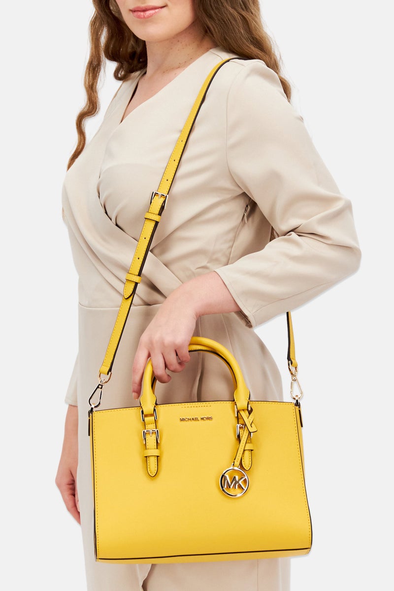 Yellow Michael Kors Hope Medium Messenger Bag Michael Kors Sheila