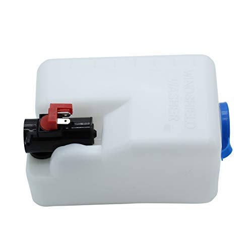 TAKPART 12V Universal Windshield Washer Pump Bottle Tank Kit Windscreen Washer Bottle - Image 3