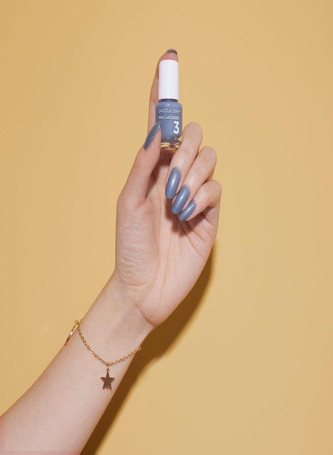 Dazzle Dry Mini Kit 4 Step System - Blue Moon - A muted slate blue gray with shimmer. (5 Piece Kit / 5 Manicures) - Image 4