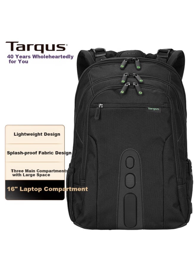Targus 15.6-inch Laptop Backpack, Business Backpack, Lightweight School Bag, Trendy Notebook Bag, Black, 013 - Image 1