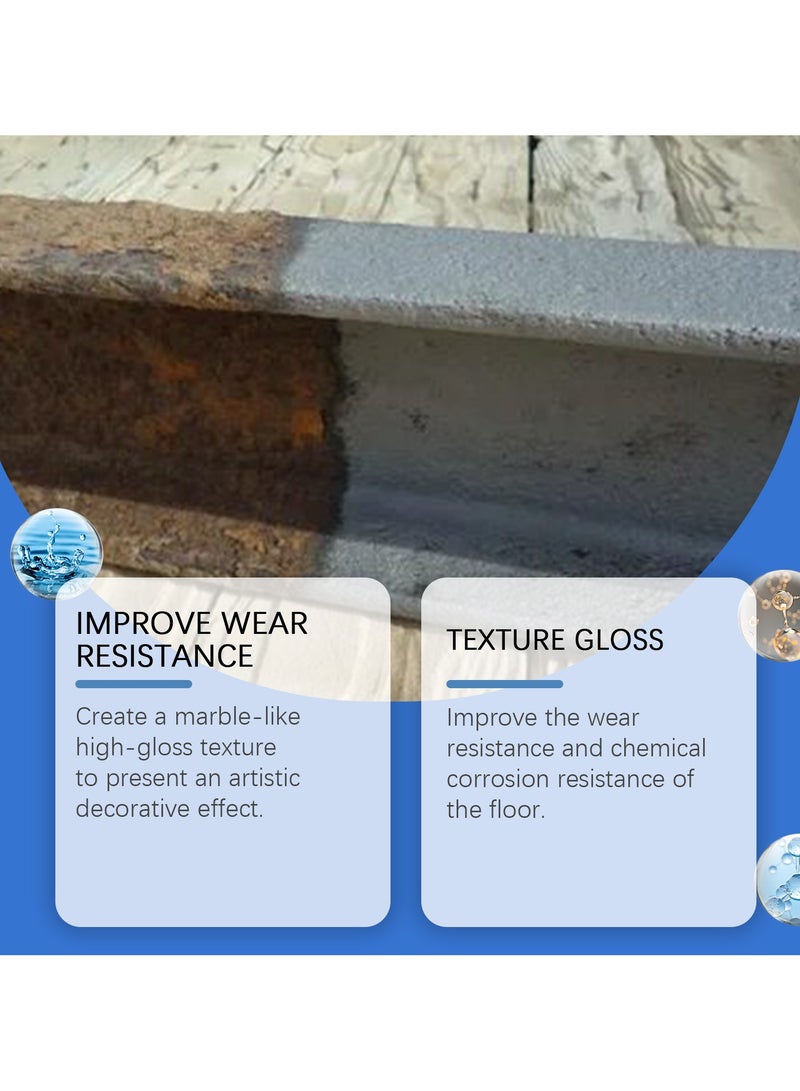 Jaysuing Water-Based Epoxy Floor Paint, Waterproof Polyurethane Coating, Flexible, Crack-Resistant and Impermeable, Suitable for Concrete, Wood and Metal, with 150g Brush (Grey) - Image 5