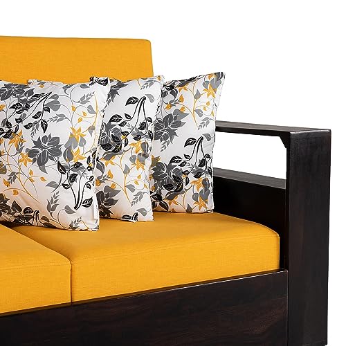 Wakefit Cushion for Sofa | Super Soft Fabric Cushion Pillow, Throw Pillow for Sofa | Premium Fresh Hollow Fibre Filling | 12x12 Inches | Autumn Sunset | Set of 3 - Image 1