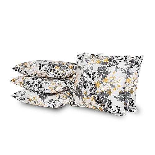 Wakefit Cushion for Sofa | Super Soft Fabric Cushion Pillow, Throw Pillow for Sofa | Premium Fresh Hollow Fibre Filling | 12x12 Inches | Autumn Sunset | Set of 3 - Image 4