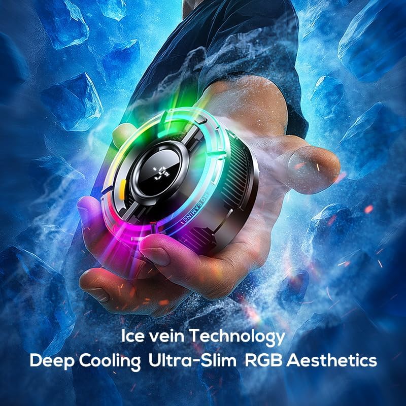 Memo MEMO CX15 Mobile Phone Gaming Cooler – Special Edition with RGB Lighting & Ultra-Slim Ice Vein Tech - Image 1