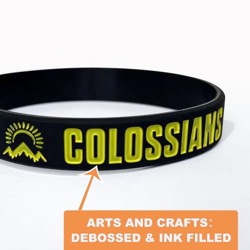 CYCLUSIVE 12 Pieces Christian Bible Verses Silicone Wristbands-Popular Bible Verses Faith Rubber Bracelets-Religious Gifts-Jesus Bracelets for Men Women - Image 4