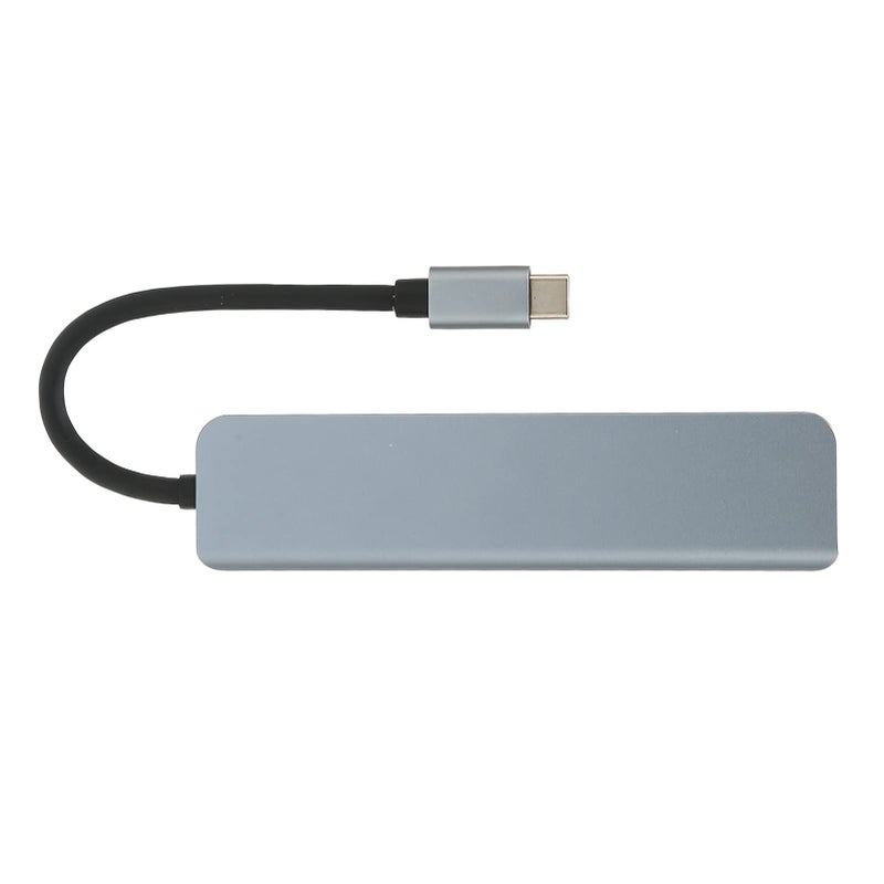 6 In 1 USB C Hub Multiport Adapter With HDMI PD Charging Aluminum Alloy For Laptops - Image 2