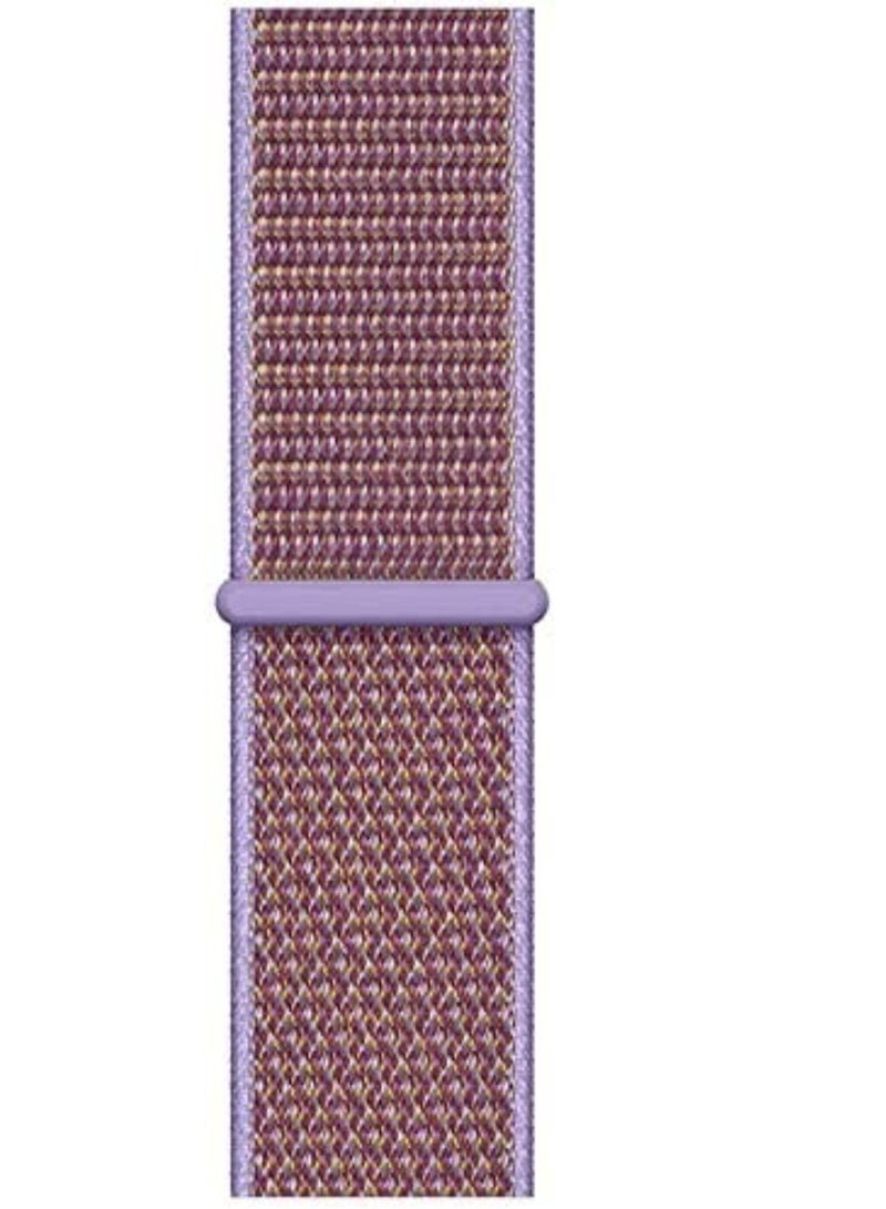 VITION Nylon Band for Apple Watch 45mm 44mm 42mm Soft Replacement Strap for iWatch Series (Lilac)  - Image 3