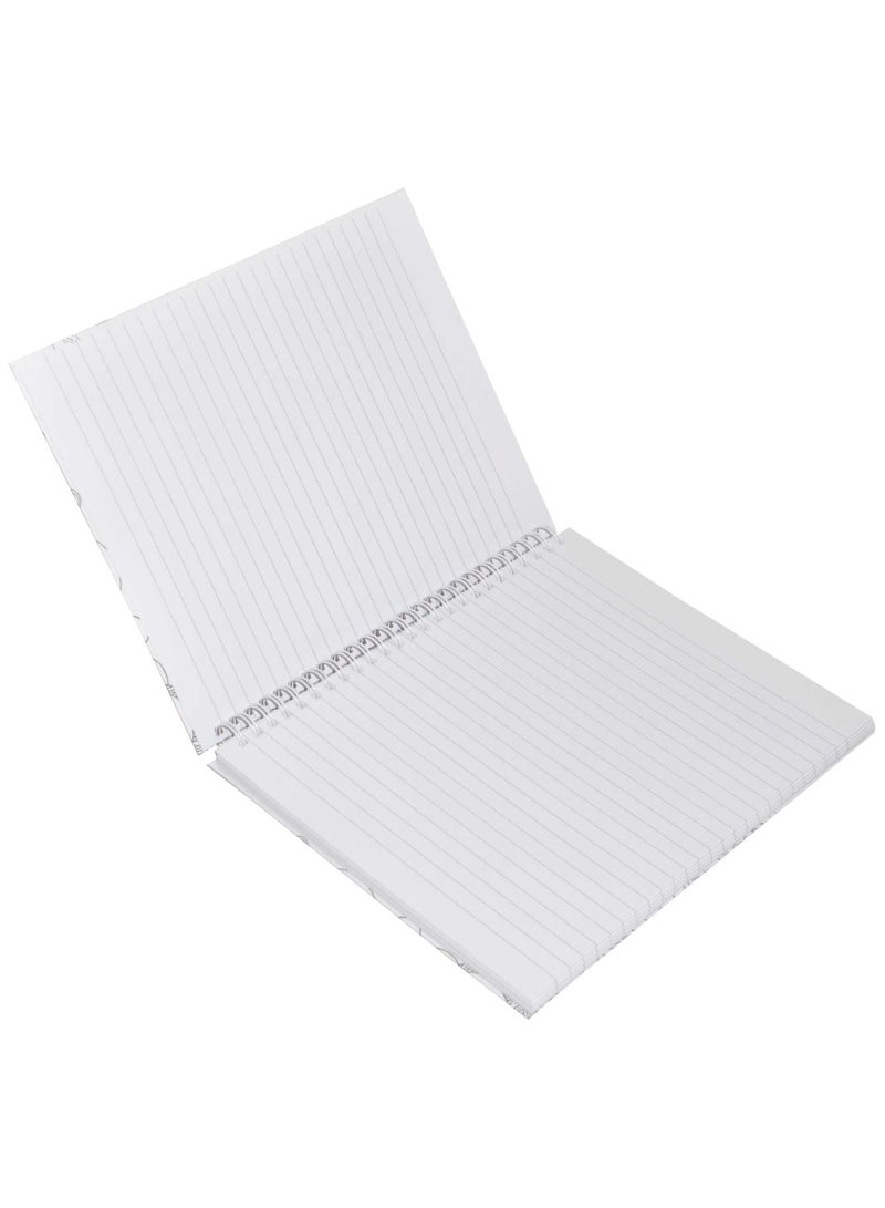 FIS LIGHT Pack of 5  Spiral Hard Cover Notebook, Single Line, 9X7 Inches (22.86 X 20.32 CM) 100 Sheets -LINBS971707 - Image 3