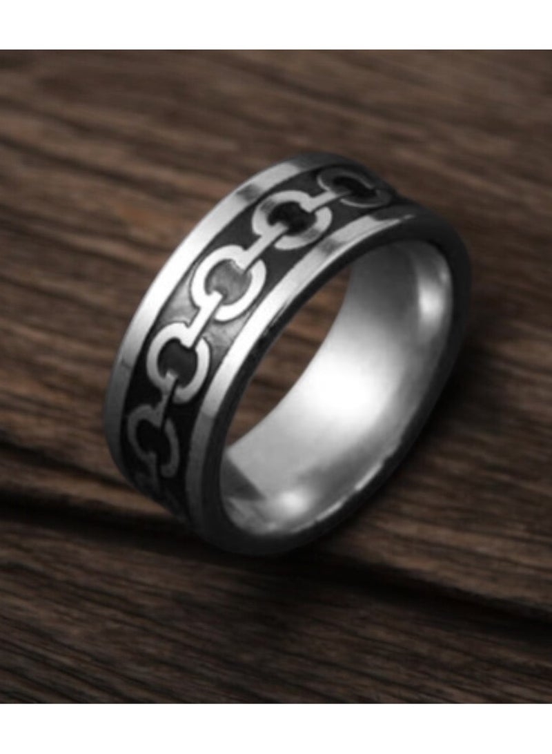 جوليري إيفريداي خاتم رجالي مصنوع من التيتانيوم ستيل المقاوم للصدأ مقاس 10 - Image 1