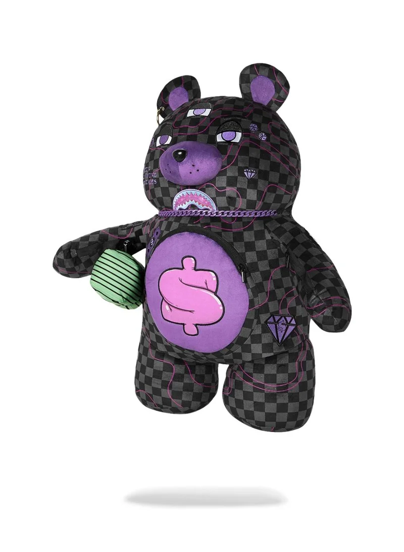 SPRAYGROUND  PURPLE SLIME TAKEOVER MONEYBEAR BACKPACK for Women | Best Price UAE