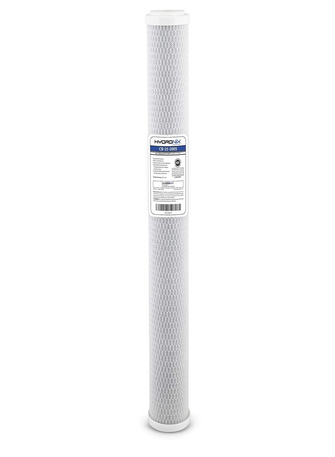 Hydronix CB-25-2005 Universal NSF Coconut Activated Carbon Block Water Filter, 2.5" x 20" - 5 Micron