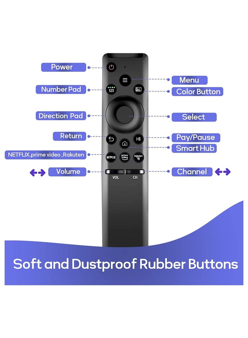 Phone Planet Universal Remote for All Samsung Smart TV Replacement Remote Control for Samsung Control for Samsung LCD LED UHD QLED Series TV with Netflix Prime Video Buttons - Image 2