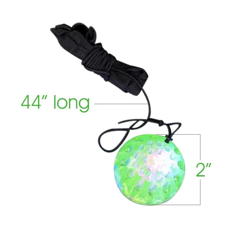 ArtCreativity Light Up Orbit Wrist Balls, Set of 4, Light up Balls with Flashing Lights and Elastic String, Orbit Ball Toy Glow in the Dark, Glow Toys Easter Party Favors for Kids Ages 3+ - Image 3