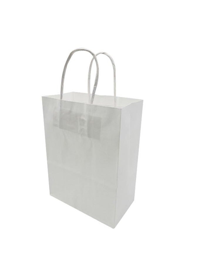 PARTY FUN Paper Gift Bag 10Pcs Pkt 12x6x15Cm White Color  - Image 1
