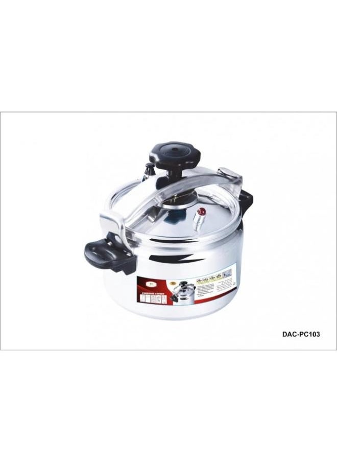 Dac Aluminum Pressure Cooker Silver 7L 