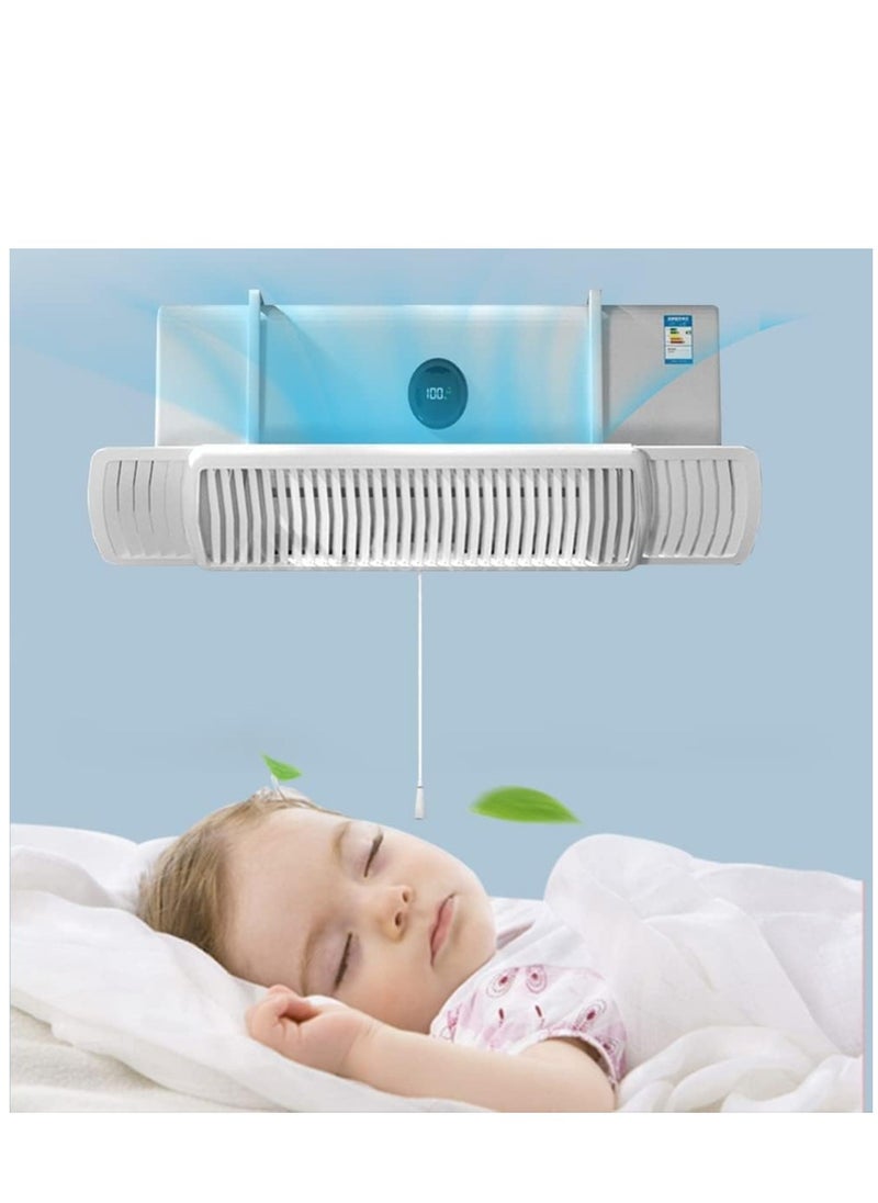Adjustable  Air Conditioner Deflector – Telescopic Wind Shield for Optimized Airflow Control, Home Cooling Air Baffle for AC Vents