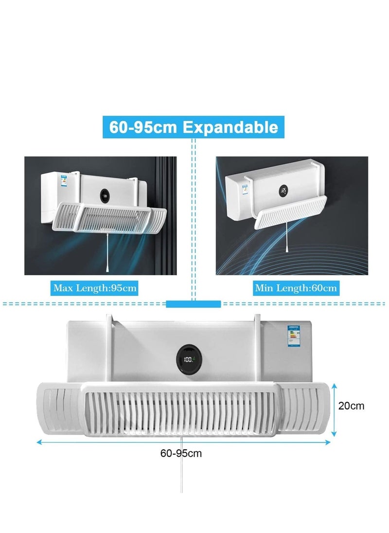 Arabest - Adjustable  Air Conditioner Deflector – Telescopic Wind Shield for Optimized Airflow Control, Home Cooling Air Baffle for AC Vents - Image 1