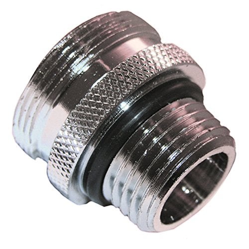 LASCO 08-2475 1/2-Inch Male Iron Pipe Shower Arm Ball Adaptor with Price Pfister Thread Ball End(Converts Ball Joint to 1/2" MIP), Chrome Plated - Image 1