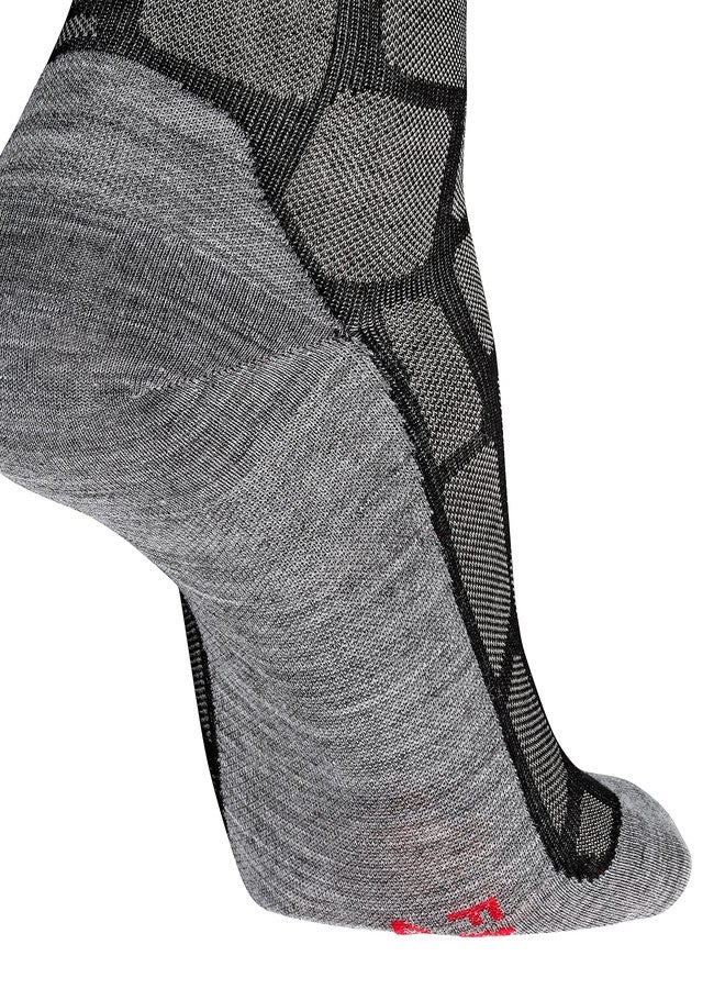 فلايك جوارب ركوب الدراجات FALKE BC6 للجنسين، بتصميم مرصوف، سريعة الجفاف وجيدة التهوية، تصل إلى منتصف الساق، مبطنة بشكل رقيق للغاية، خفيفة الوزن، لون أسود (أسود مختلط 3010)، مقاس 5-6، زوج واحد - Image 4