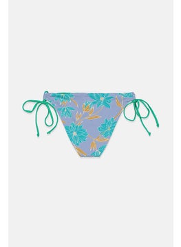women'secret Women 1 Pc Reversible Bikini Bottom, Green and Lilac  - Image 2