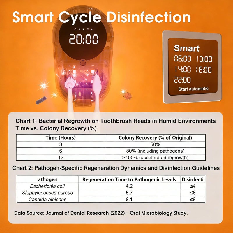 iHave Toothbrush Sanitizer Holder with UVC & 100M Negative Ions: Auto-Cycle for 360Â° Disinfection, Mold & Odor Removal | USB Toothbrush Holders Wall Mounted with Wave Sensor, LED, Heated & Fan Drying - Image 3