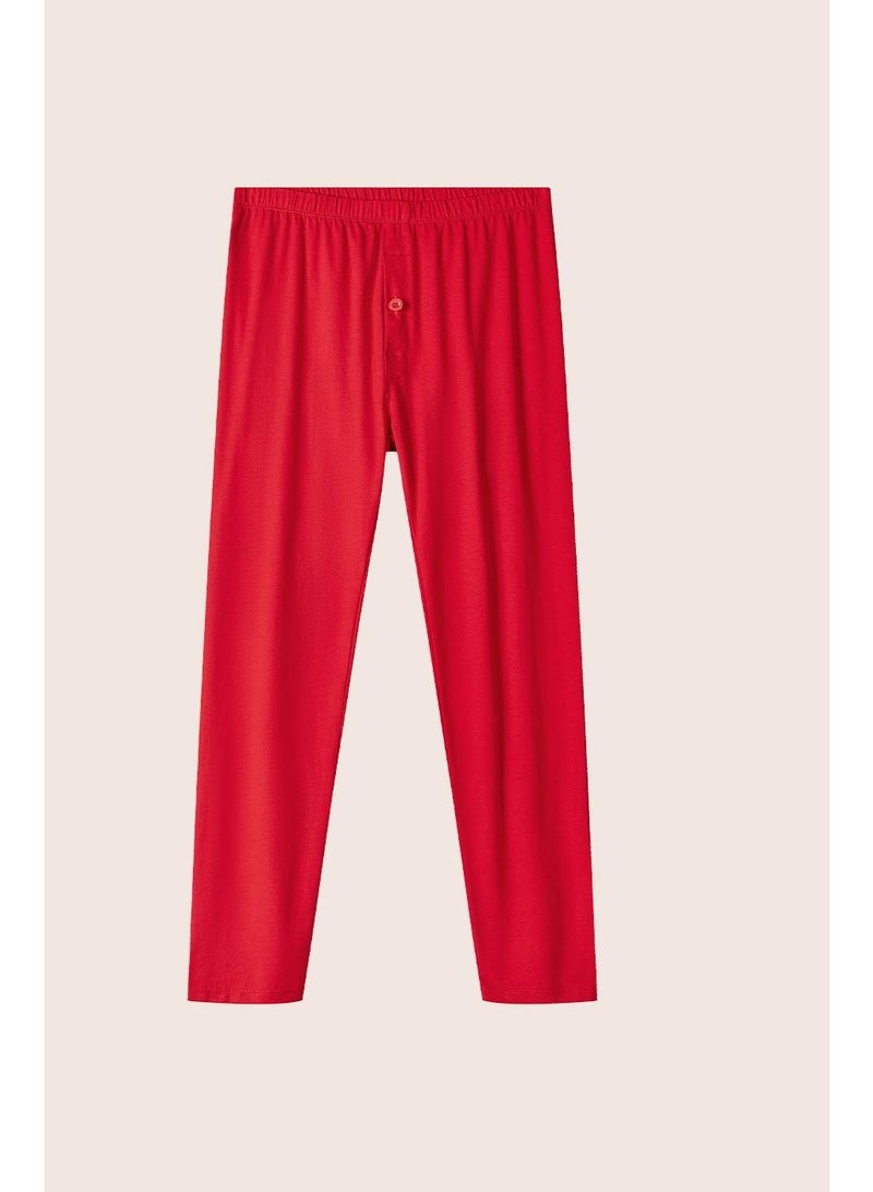 NIBEMINENT Men's Single Piece Lightweight Pure Cotton Base Layer Pants For Warmth - Image 1