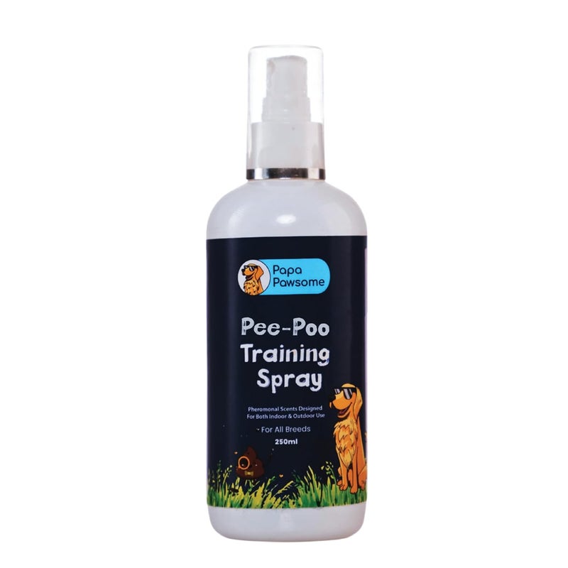 PAPA PAWSOME ’s Pee-Poo Toilet Training Spray for Dog and Cat, 250 ml | Potty Training Spray for Puppy & Kitten | No More Marking | Train Your Dogs & Cats Where to Potty and Pee | Indoor & Outdoor Use - Image 5