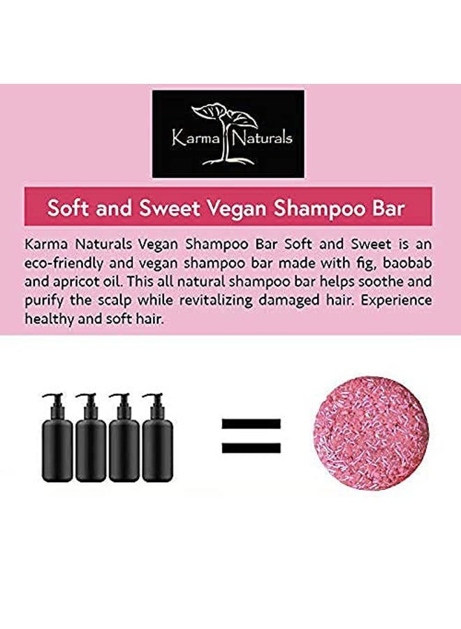 karma organic Karma Naturals Soft and Sweet Vegan Shampoo Bar - Haircare Helps Ensure Nourished and Healthy Hair - Image 3