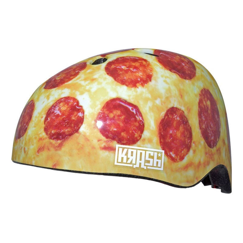 خوذة دراجة/تزلج للشباب من Krash Pizza Party (متعددة الألوان - 54-58 سم)