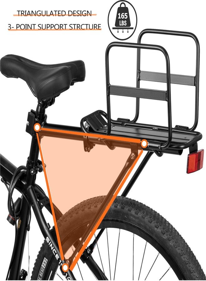 YONTUO BCR07: Foldable Wide Wings Bike Cargo Rack, Quick Release, Universal, Large Capacity, Height Adjustable Fit 24'-29' - Image 3
