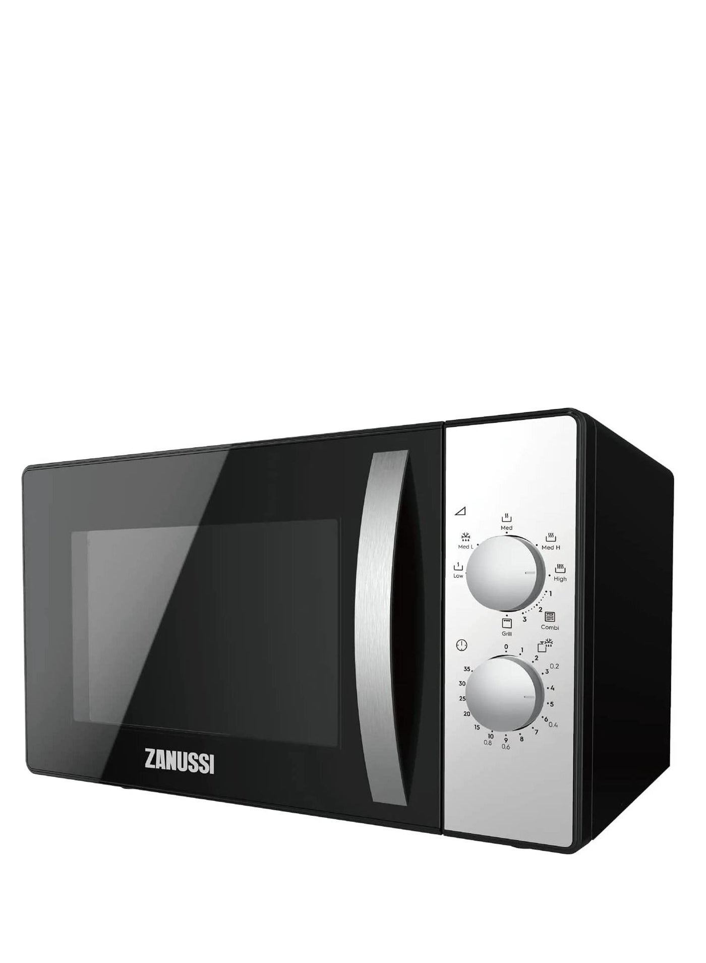 MICROWAVE ZANUSSI 23L  GRILL - BLACK & SILVER