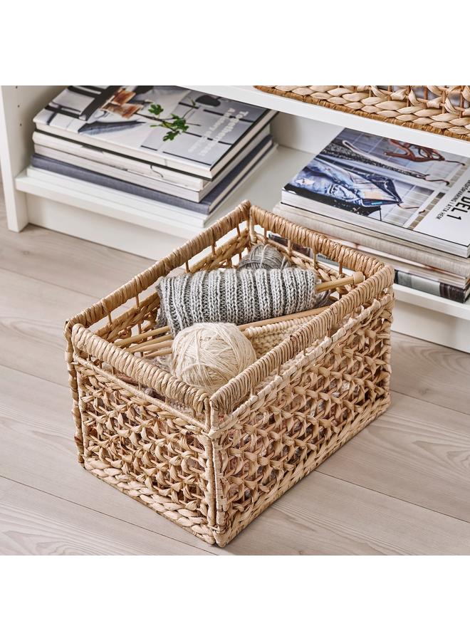 زبون سلة، زهرة الزنبق المائي/طبيعية، 35X25X25 سم - Image 5