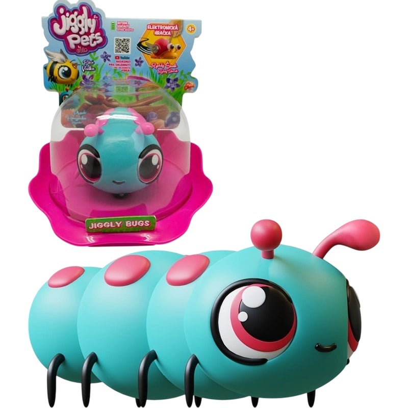 Eolo - Jiggly Bugs Blue Caterpillar Interactive Game - JPMB004