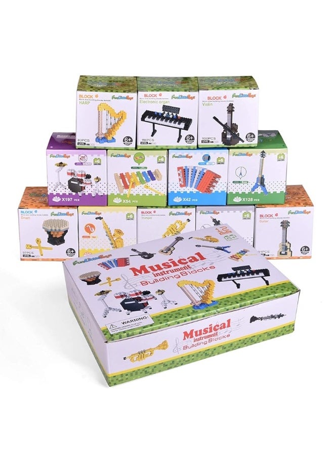 FUN LITTLE TOYS FUN LITTLE TOYS Mini Building Blocks for Goodie Bag Stuffers, Kids Building Toys, prizes for Kids Classroom Toy Building Sets, Party Favors 12 Boxes  - Image 4