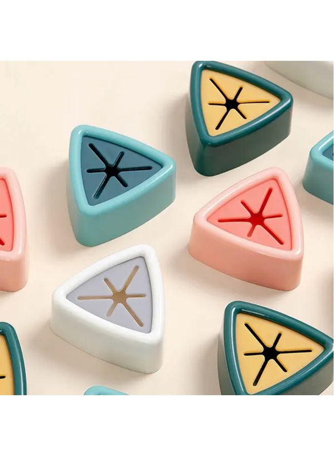 Light Blue Punch Free Towel Plug Holder Bathroom Kitchen Storage Hanger Clips - Image 2