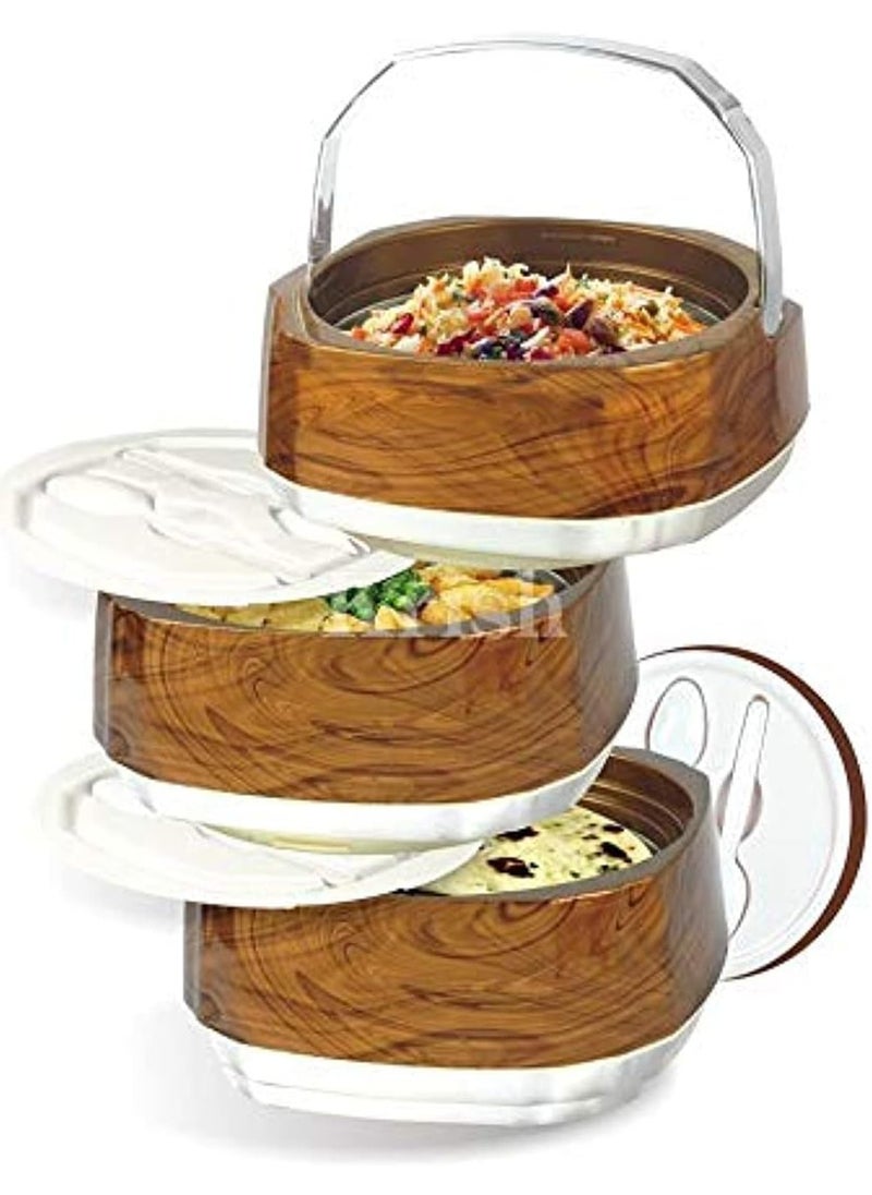 ماركة غير محددة - حافظ طعام حراري تيفين معزول من توليب ستار (بيليكانو) - Image 1