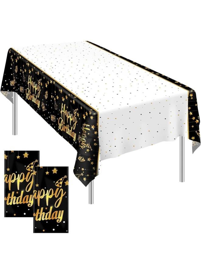 Party Foil Disposable Tablecloth Birthday Party Supplies Table Skirt - For Girls, Women Gifts,Christmas, Hallowen And Birthday Party Decoration
