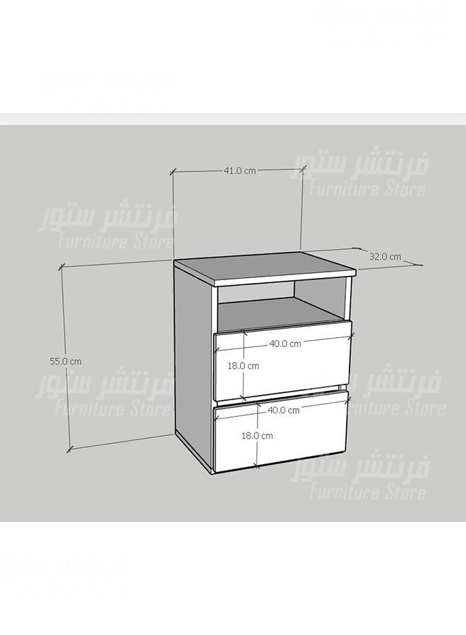 Mini room, a small modern room, consisting of a modern bed - 150 cm wide, a chest of drawers and a nightstand, from the Furniture Store. - Image 4