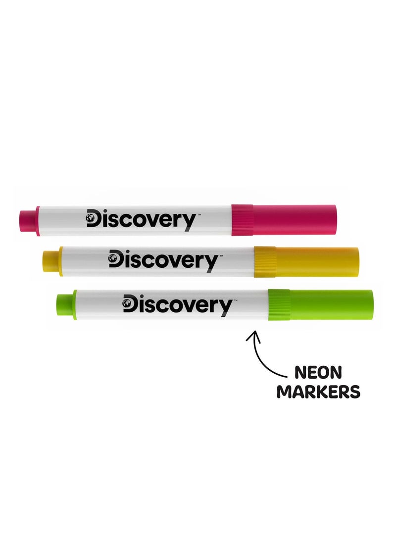 Discovery™ Neon Glow Tablet Light-Up Art Board - STEM Educational Learning Toy with 8 Light Effects - Image 5