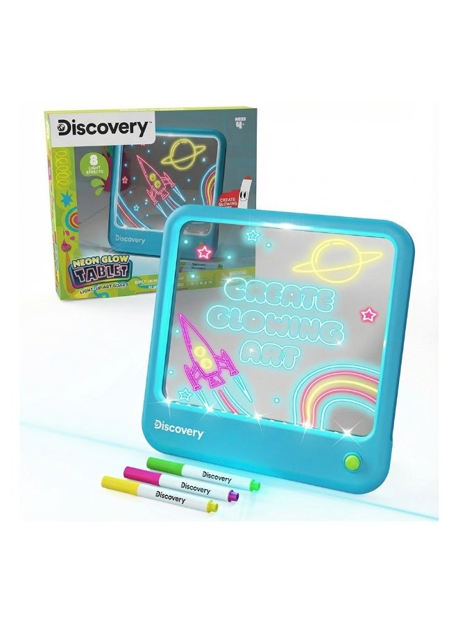 Discovery™ Neon Glow Tablet Light-Up Art Board - STEM Educational Learning Toy with 8 Light Effects - Image 1