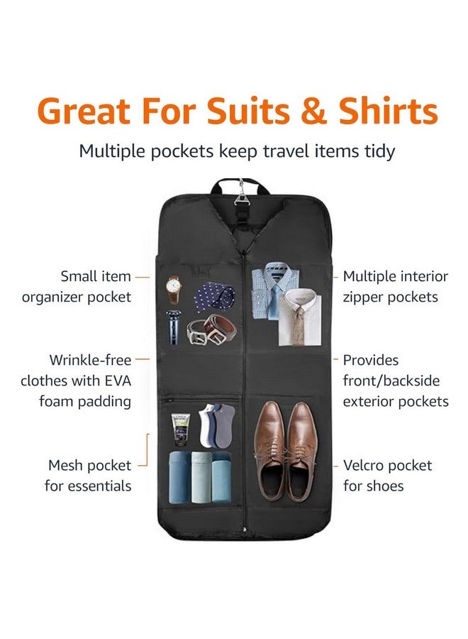 FUOCO 2-in-1 Convertible Garment Bag - Airline Carry-On Foldable Travel Bag with Suit, Laptop, and Lahenga Compartments - Perfect for Business Trips, Weddings, and Formal Events - Image 5