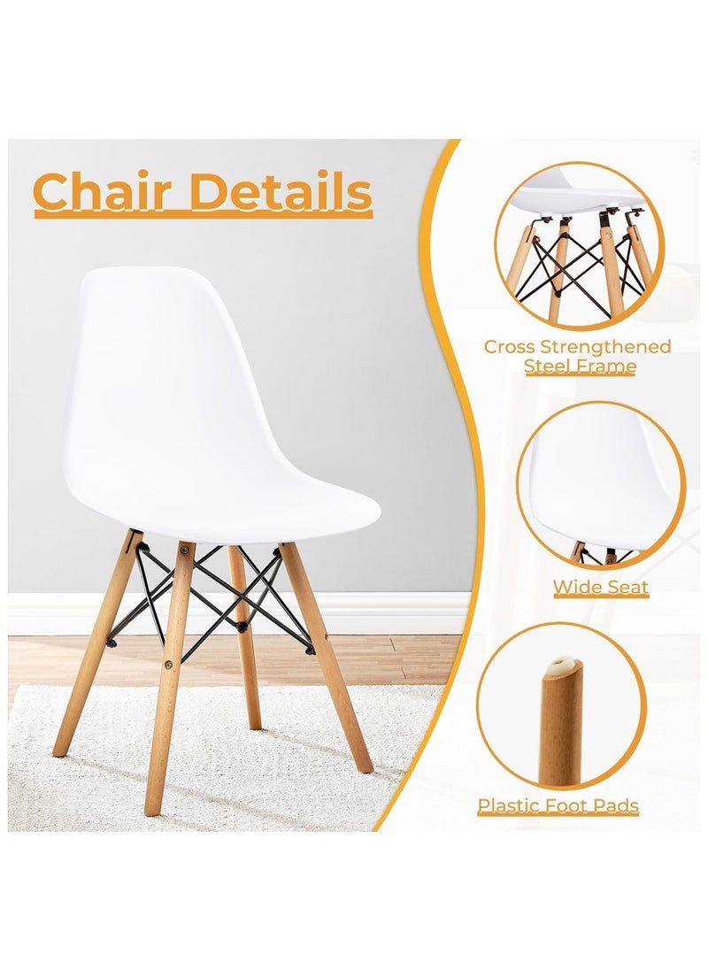 Mahmayi Mahmayi Cenare Dining Set (Dining Table With 2 X Plastic Chair) White  - Image 3