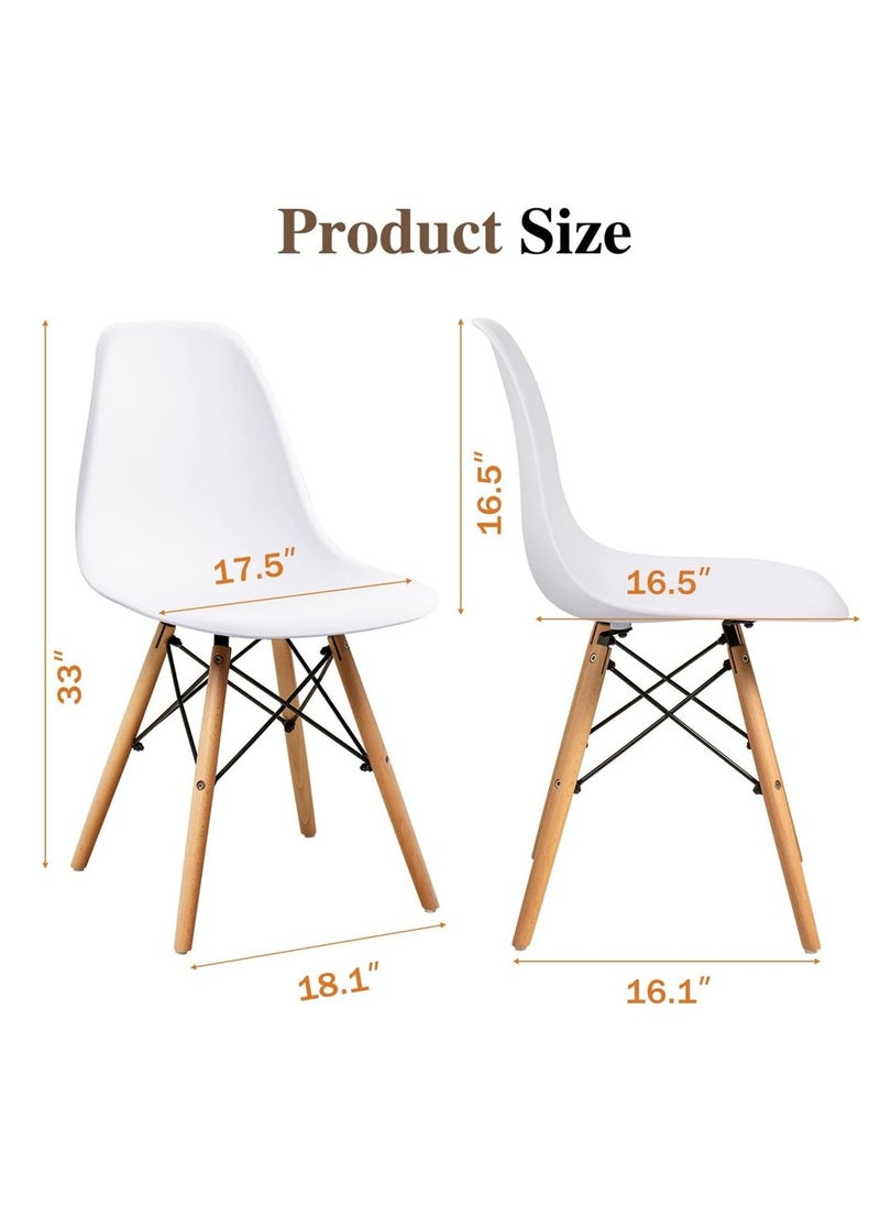 Mahmayi Mahmayi Cenare Dining Set (Dining Table With 2 X Plastic Chair) White  - Image 5
