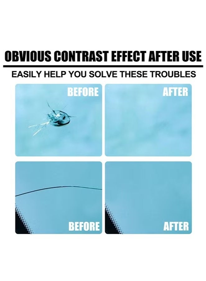 RAYHONG Windshield Crack Repalr Kit, Multi Functional Car Windshield Adhesive Fluid, Crack Care Agent - Image 5