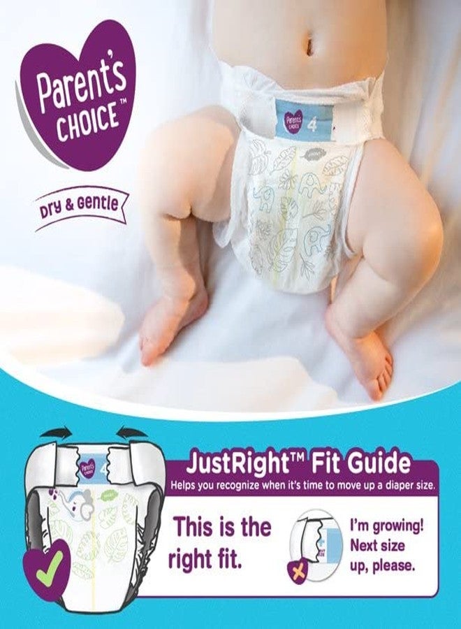 Parent's Choice Dry and Gentle Baby Diapers, Size 4, 31 Count Yellow - Image 2