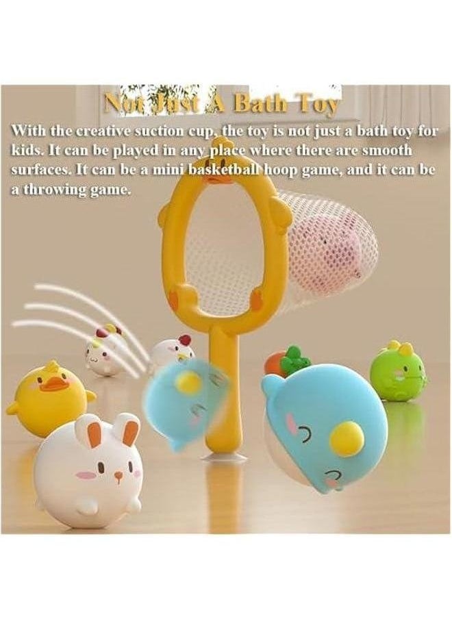 Generic - Glowing Fishing Bath Toy, Animal Ball Tub Toy Light Up Bathtub Luminous Floating Game Basketball Hoop (3PCS Balls-1) - Image 1