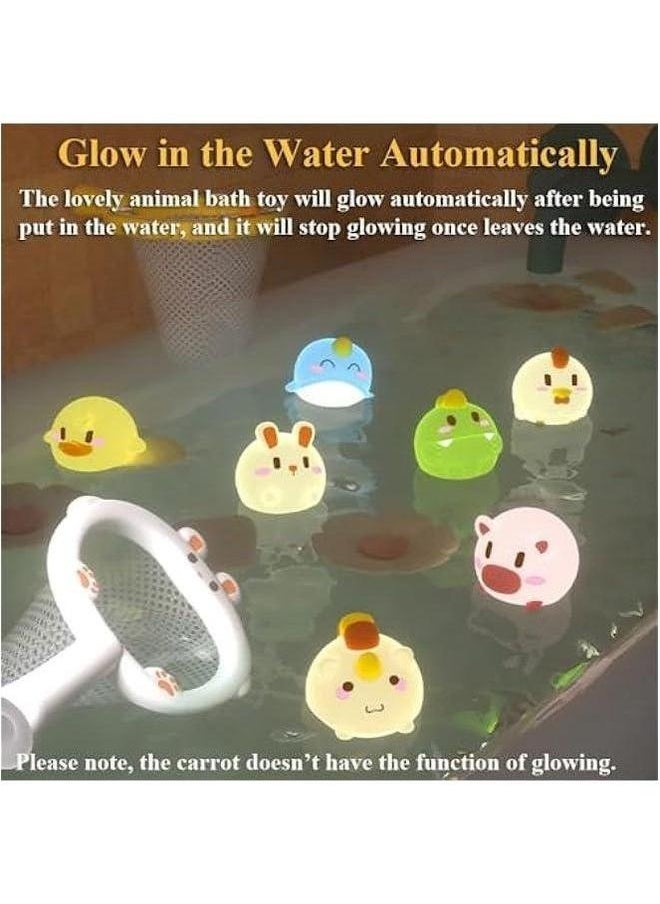 Generic - Glowing Fishing Bath Toy, Animal Ball Tub Toy Light Up Bathtub Luminous Floating Game Basketball Hoop (3PCS Balls-1) - Image 1